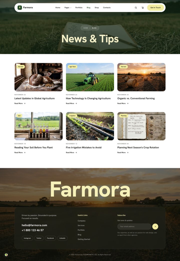 Farmora Green — Blog page