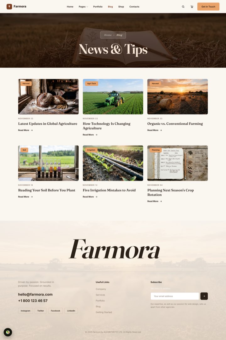 Terra — Blog page