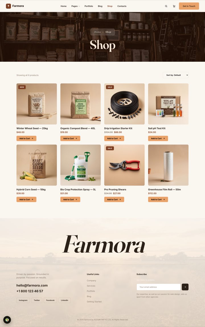 Terra — Shop page