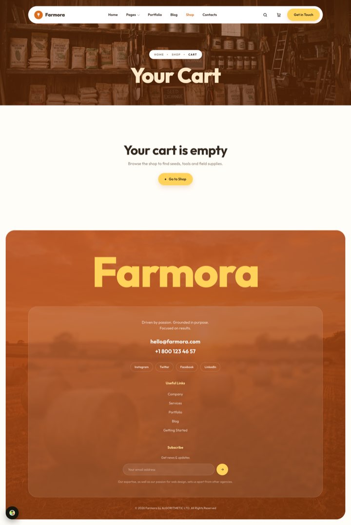 Sunhaven — Cart page