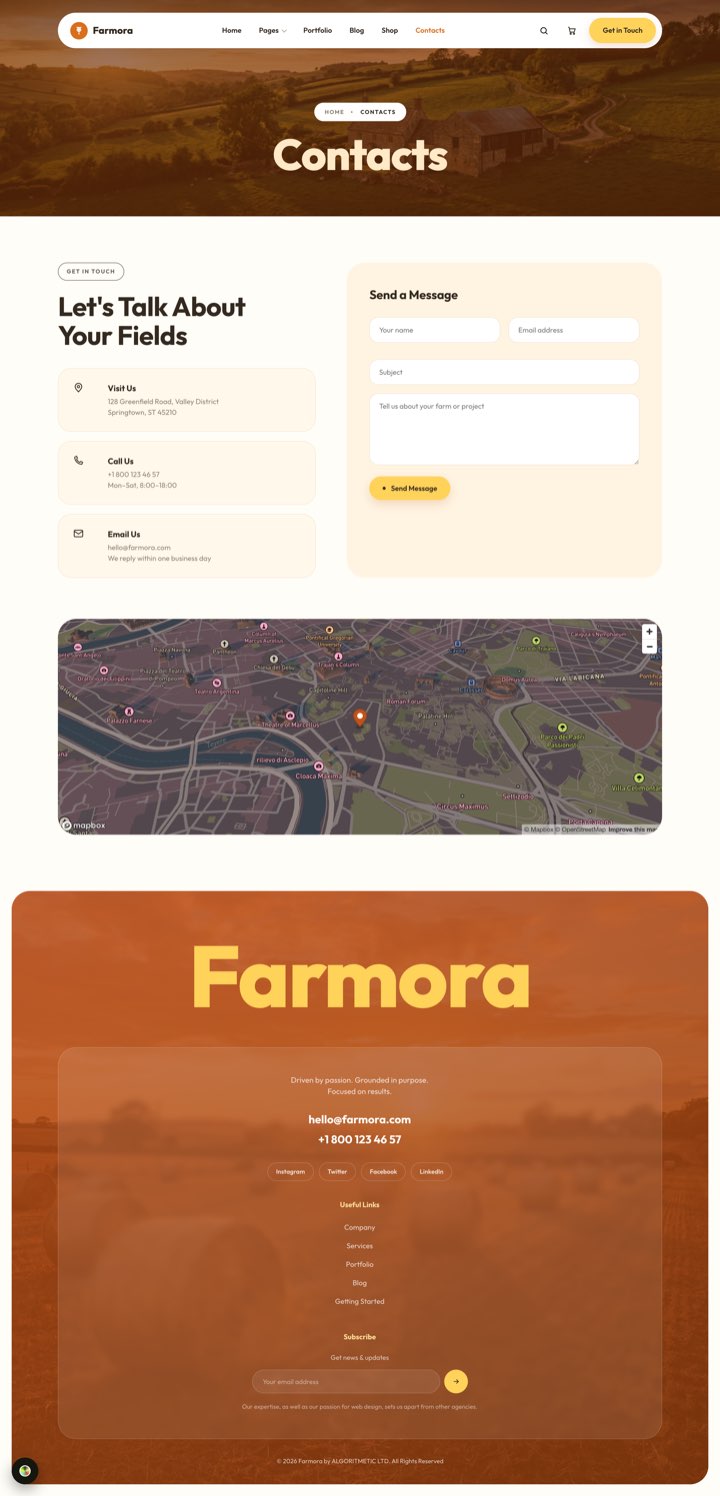 Sunhaven — Contacts + Map page