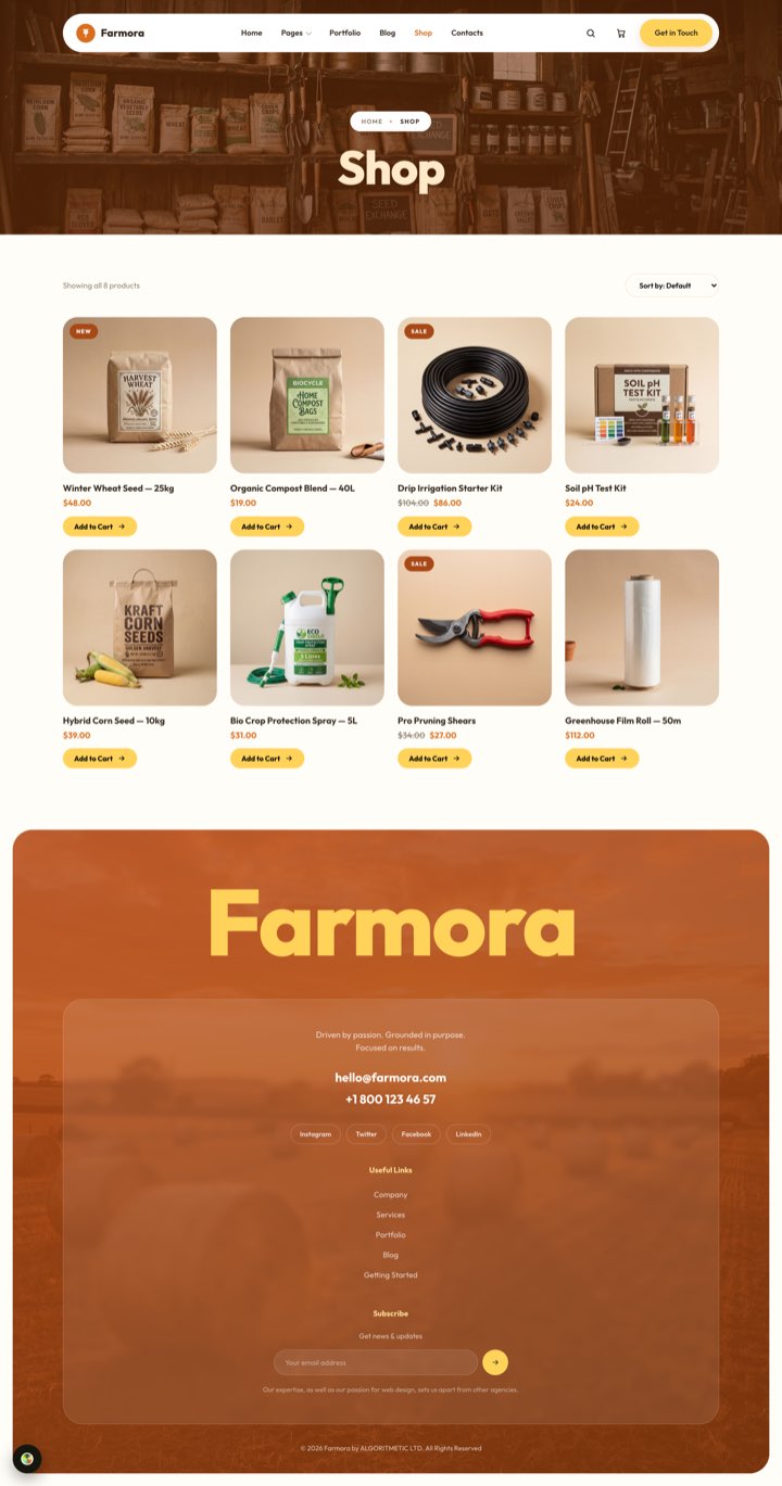 Sunhaven — Shop page