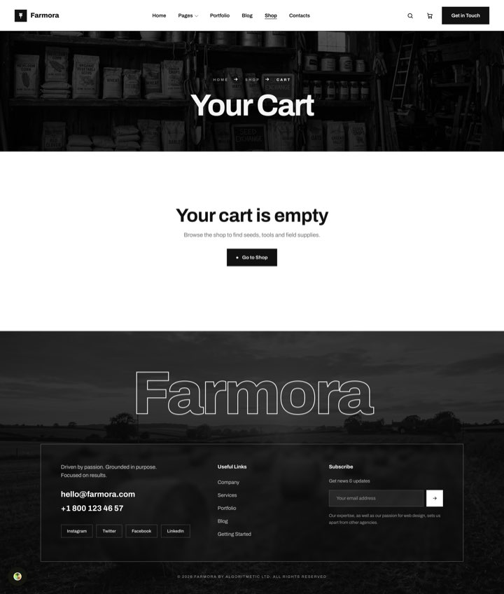 Monoline — Cart page