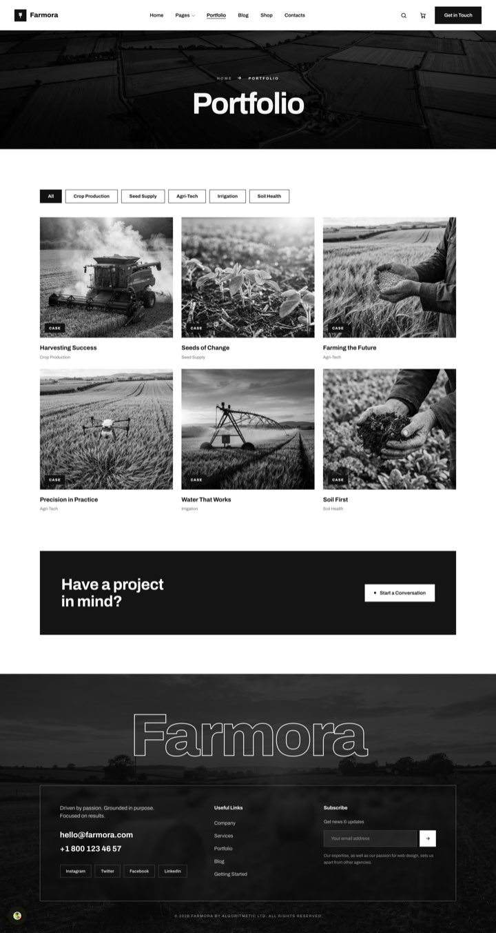 Monoline — Portfolio page