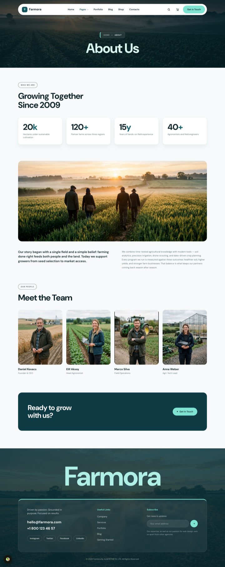 Riverflow — About Us page