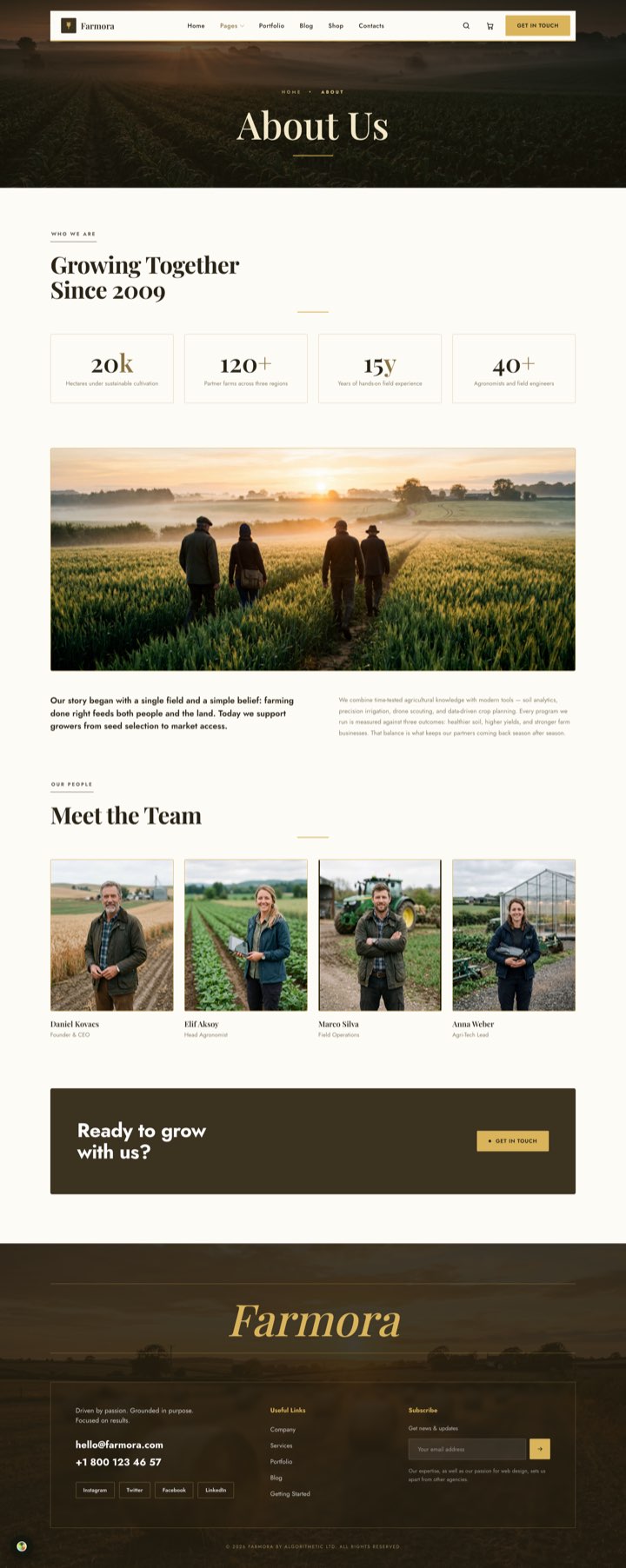 Golden Estate — About Us page