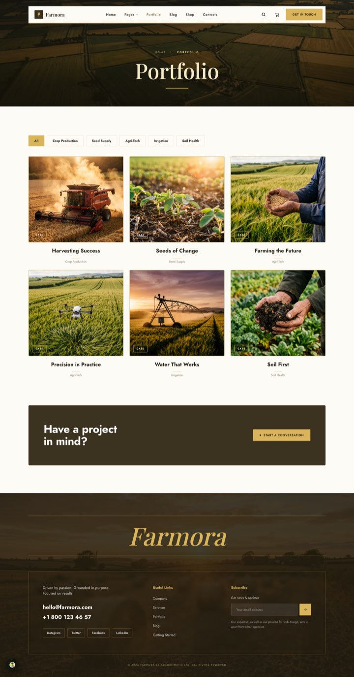 Golden Estate — Portfolio page