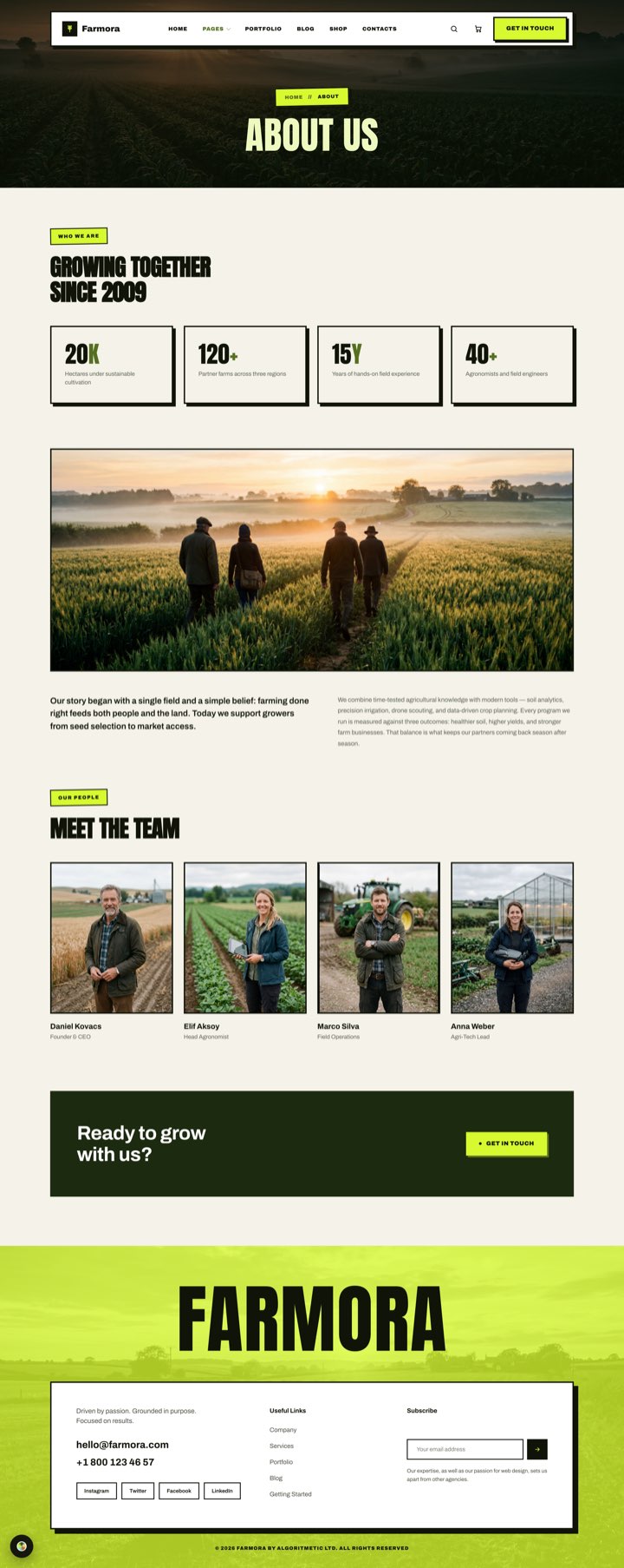 Bold Acre — About Us page