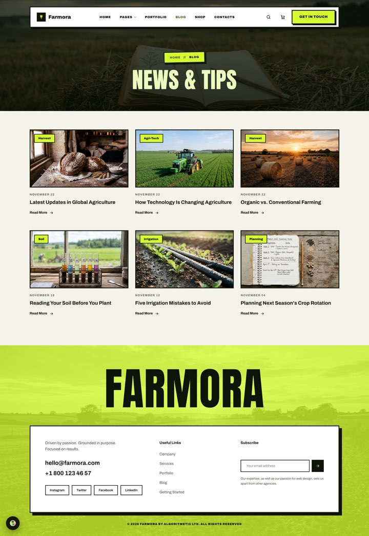 Bold Acre — Blog page