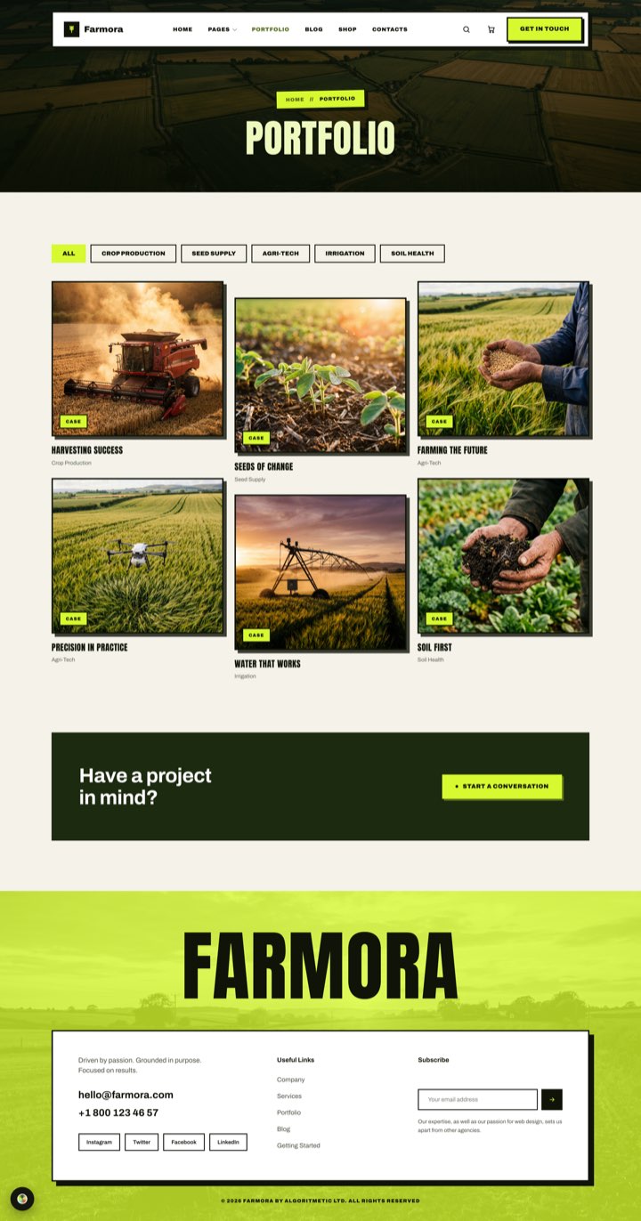 Bold Acre — Portfolio page