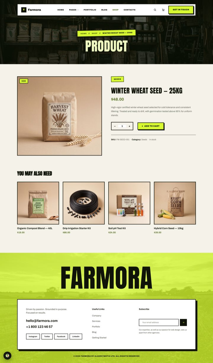 Bold Acre — Product page