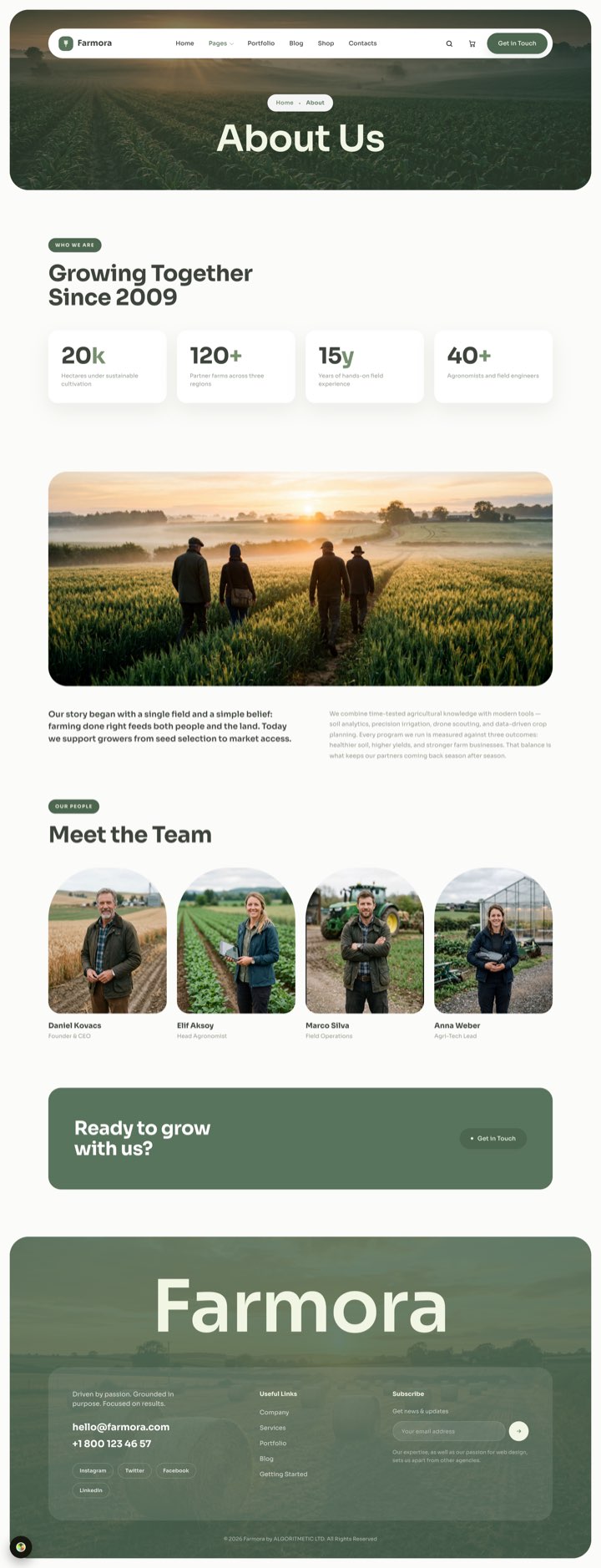 Meadow — About Us page