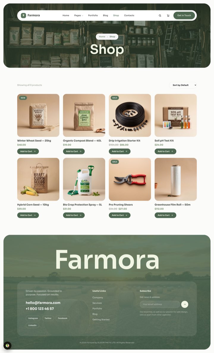 Meadow — Shop page