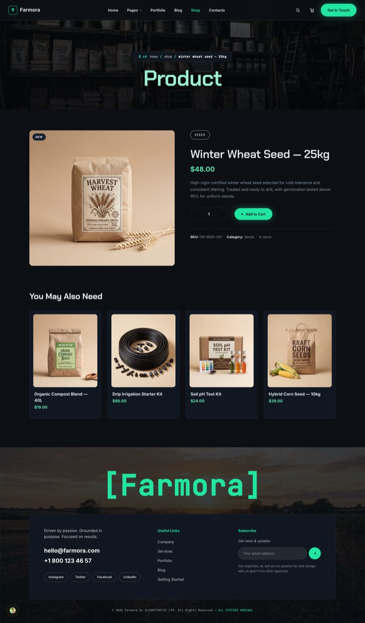 AgriTech — Product page