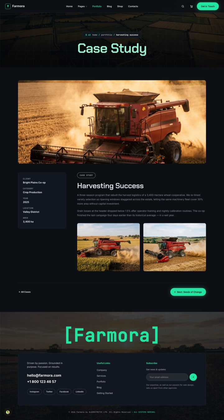 AgriTech — Case Study page